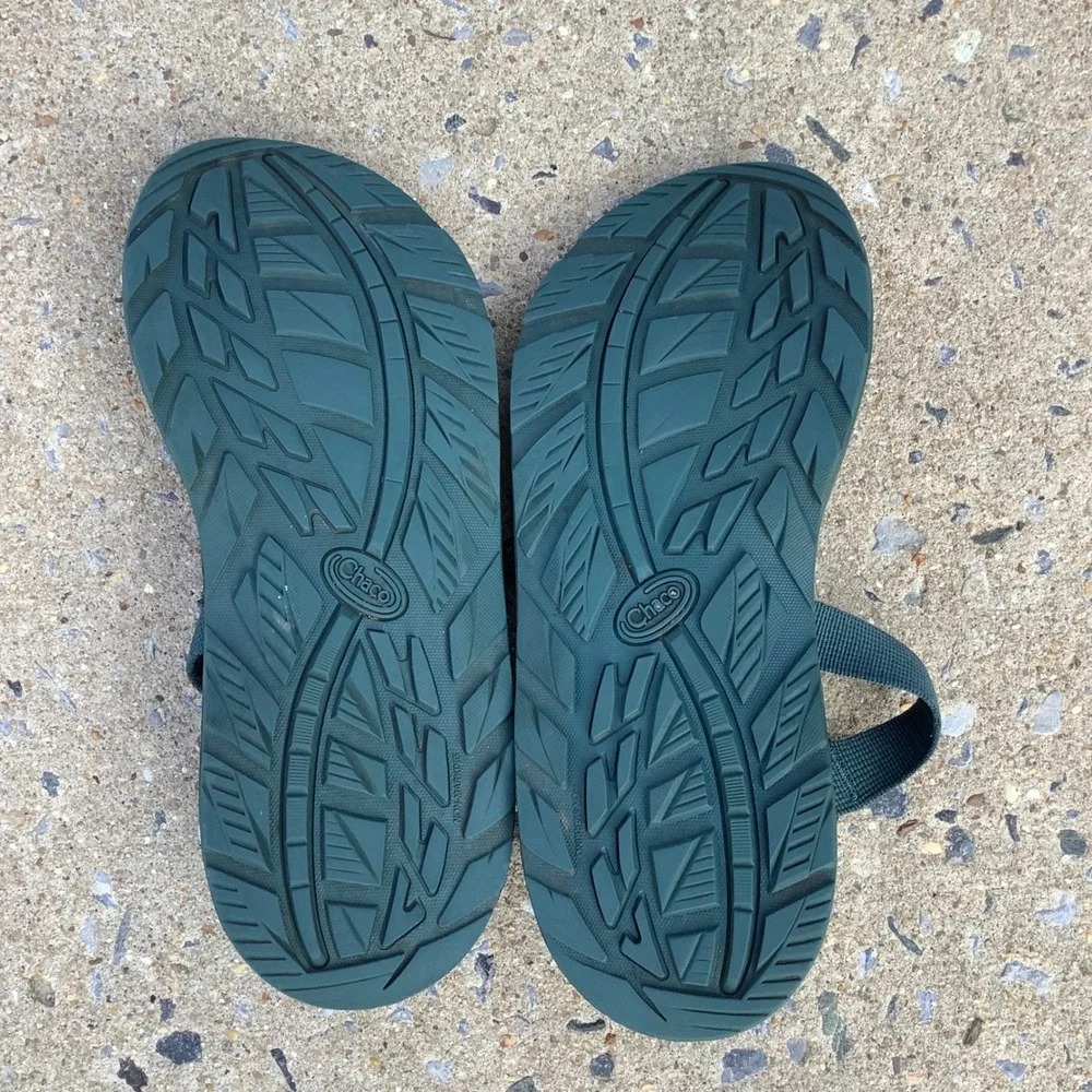 Chaco Z1 Classic Sandals Mens 12 Forest Green Hiking Strappy Sport Shoes J107151